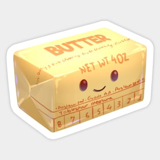 Cute Stick of Butter Sticker